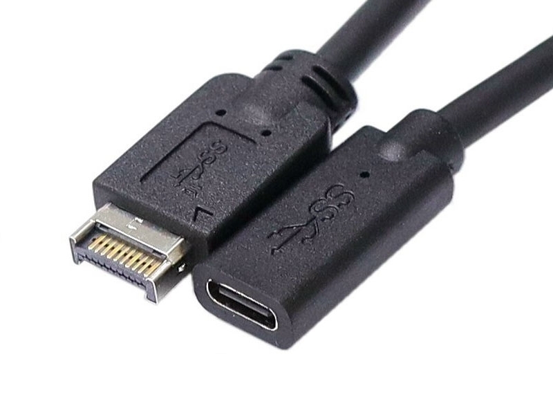 USB3.1 Type-E 20P公 TO Type-C母 30cm